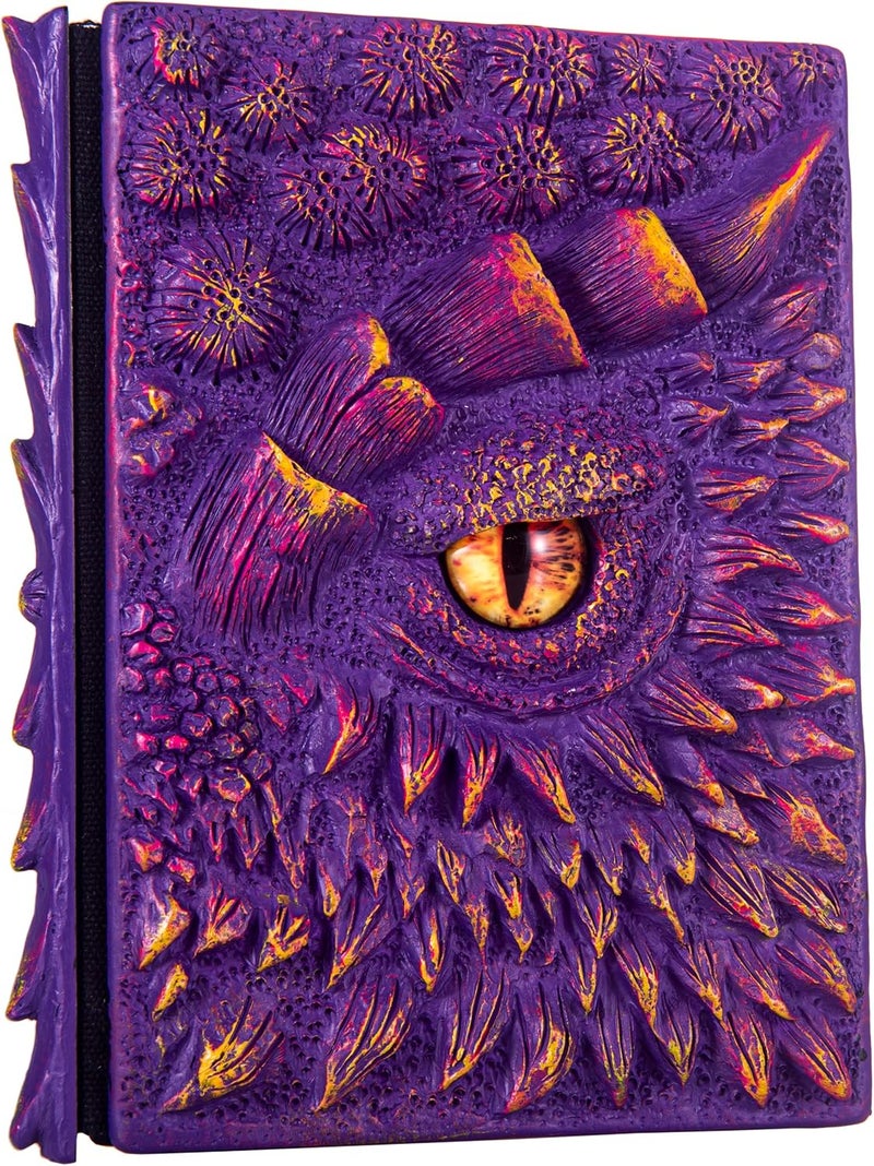 LZlightactor 3D Dragon Eye Embossed Journal,Resin Engraving Notebook,Dnd notebook for Dragon Lovers ，Blank Paper,Hardcover Travel Notepad for Writing,Sketchbook,Collection,Gift,Decoration A4 and A5 Size - Image 1